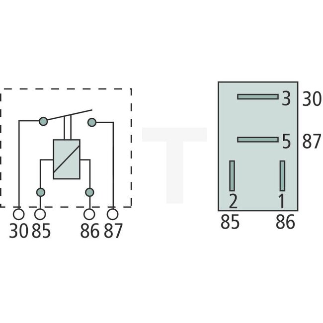 GRANIT Micro-relais N/O-contact - 50775613190, 332209203, 0332209203 | Uitvoering: 12 volt / 25 A, zonder houder, 4-polig