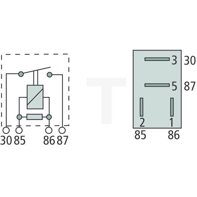 GRANIT Micro-Relais N/O-Kontakt 12 V / 25 A, 4-polig, Parallelwiderstand | 21300302