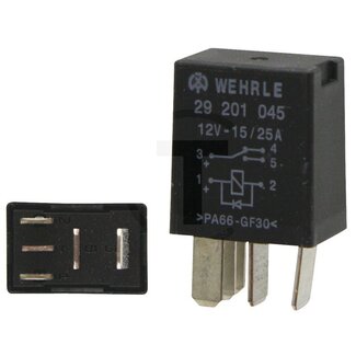 GRANIT Micro-Relais Wechselkontakt 12 V / 25 A, 5-polig, diode, ohne Halter