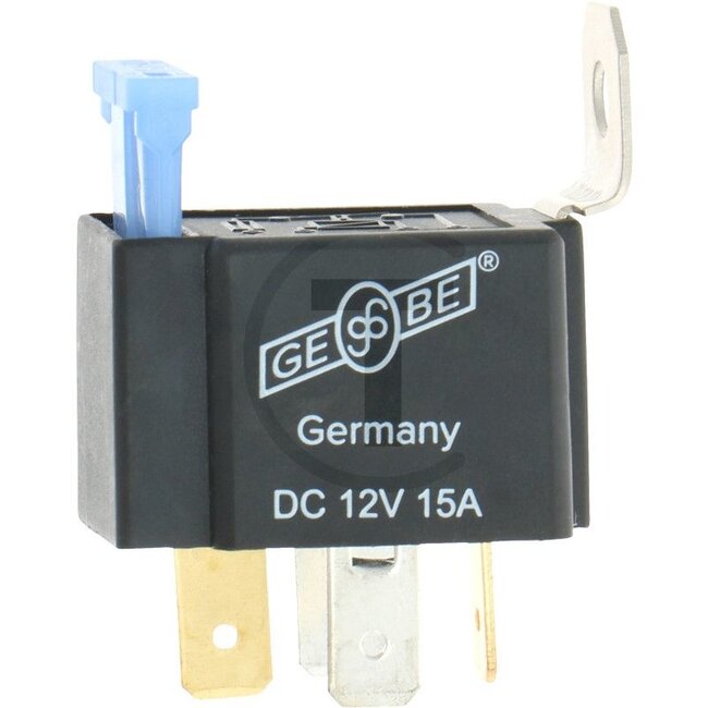 GRANIT Micro relay Working current (make contact) - 5070011146 | Version: 12 V / 15 A, With holder and flat fuse link, 4-pin, flat plug connection 6.3 mm