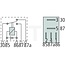 GRANIT Micro relays changeover contact 24 V / 10 A, 5-pin, diode, without bracket | 4RD933319-011