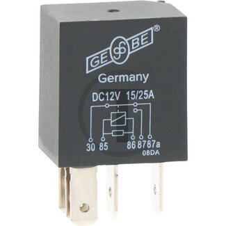 GRANIT Micro-relais wisselcontact 12 V / 20 - 10 A, parallelweerstand