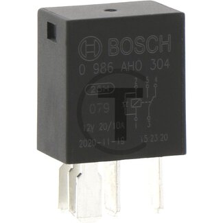 BOSCH Multifunctioneel relais N/O-contact 12 V, 20 - 10 A, 5-polig, 6,3 mm