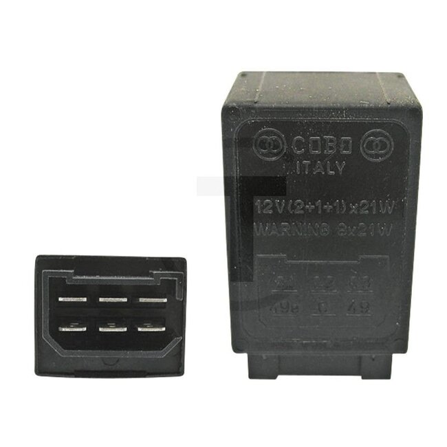 Cobo Blinkgeber / elektronisch 12 V, 6 Anschlüsse - 2271900950000, 1078478 | Ausführung: 12 V / 2 + 1 + 1 x 21 / 8 x 21 W, ohne Halter, mit Warnblinkfunktion