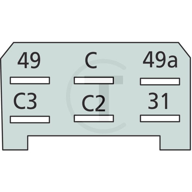 Cobo Knipperautomaat / elektronisch 12 V, 6 aansluitingen - 2271900950000, 1078478 | Uitvoering: 12 V / 2 + 1 + 1 x 21 / 8 x 21 W, zonder houder, met alarmlichtfunctie