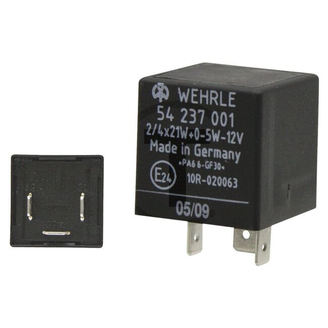 GRANIT Blinkgeber / elektronisch 12 V, 3 Anschlüsse - 50775605148, 4DB003750-711 | Ausführung: 12 V / 2 / 4 x 21 W + 0 - 5 W <br>mit Warnblinkfunktion