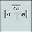 GRANIT Flasher unit electronic 12 V, 3 connections, alarmlichtfunctie | 4DB003750-711