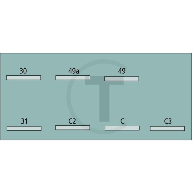 GRANIT Flasher unit 24 V, 2+1+1 / 8 x 21 W, 7 connections