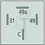 GRANIT Blinkgeber / elektronisch 24 V, 4 Anschlüsse - 50775605133 | Ausführung: 24 V / 2 / 4 x 21 W, mit Blinklampen - Überwachung und Warnblinkfunktion