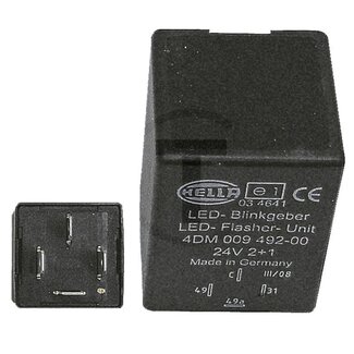 HELLA LED-knipperautomaat 24 V 2 + 1(6) W, 4-polig, met houder