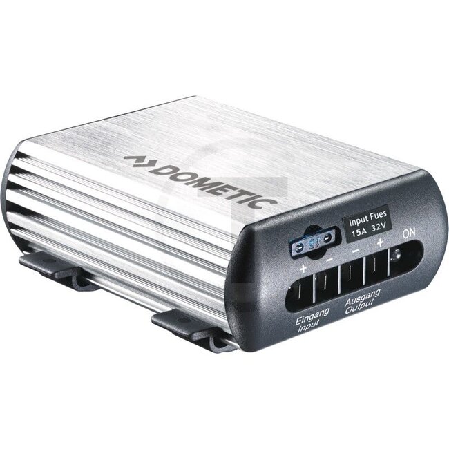 Dometic Spanningsomvormer DCDC12 - 50799097, 9600000039 | Stroom: 12 A | Afmetingen L x B x H: 128 x 106 x 47 mm | Beschermingssoort: IP20 | Uitgangsspanning: 12 V | Breedte: 106 mm | Ingangsspanning: 24 V | Hoogte: 47 mm | Lengte: 128 mm | Keurmerk: e-gecertific