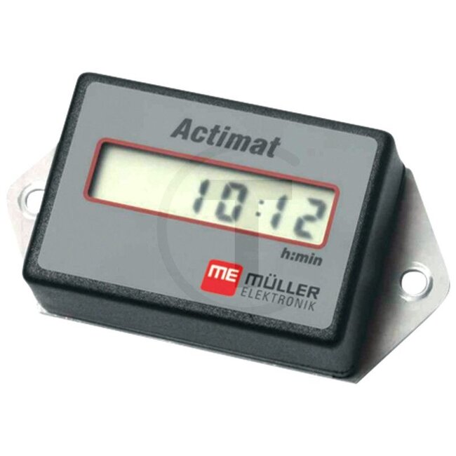 MüllerElektronik Working hours counter - 50630271010, SW | Additional information: After mounting, the Actimat must be put into operation using the permanent magnet supplied! | The Actimat is used to measure the working time of machines and equipment. A vibration sensor d