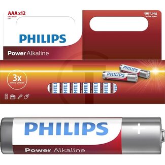 Philips Batterijen AAA 1,5 V Micro, AAA - Grootte: AAA / microcel, Norm: LR03, Netspanning 1,5 V