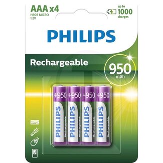 Philips Akku AAA, Micro Akku AAA, Micro - Kapazität: 950 mAH