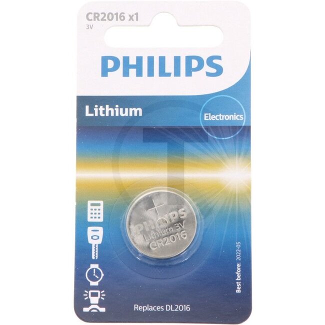 Philips Knopfzelle - Ausführung: CR2016 - 80269960