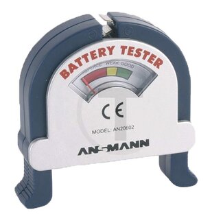 GRANIT Batterijtester Geschikt voor alle gangbare typen batterijen. Micro, AA, C, Mono, 9V en knoopcellen