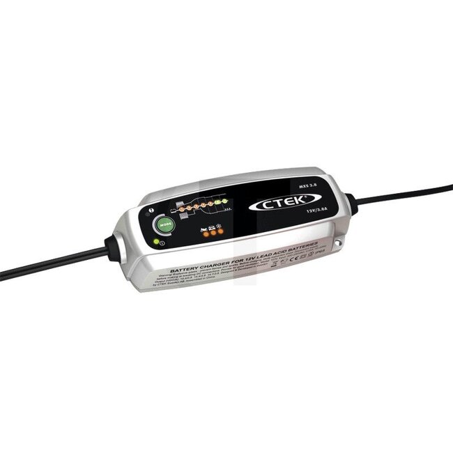 CTEK  4 %, • Type lader: 7-traps, volautomatische laadcyclus, • Accutypen: alle soorten 12 volt lood-zuur accu's (nat, onderhoudsvrij, Ca / Ca, AGM en gel), • Isolatieklasse: IP65 | Aansluitkabel en opbergtas bij levering inbegrepen.","Netspanning: 220 - 240 V