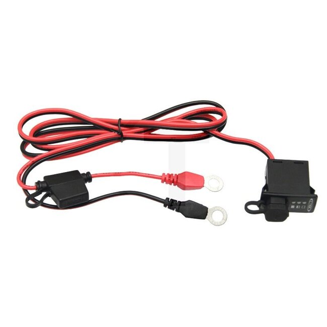 CTEK Comfort Indicator Ladeampel für den Einbau - 50700143, 56-380 | Ausführung: • 8,4 mm Ringkabelschuhe, 1500 mm Kabel, • 15 A Sicherung, Leuchtanzeige., • Größe: 35 mm x 21 mm x 50 mm, • Anwendung für größere Fahrzeuge und Boote, Profianwender können den Ba