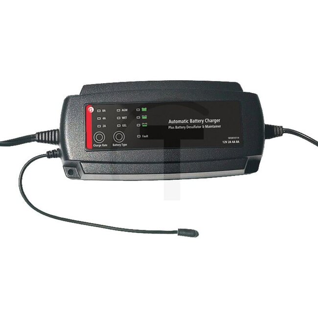 GRANIT BLACK EDITION Battery charger 12V (2A / 4A / 8A) - Voltage: 12 V, Charging current: 2 / 4 / 8 A