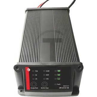 GRANIT BLACK EDITION Acculader 24 volt (2 A / 5 A / 10 A) - Spanning 24 V, Laadstroom 2 / 5 / 10 A