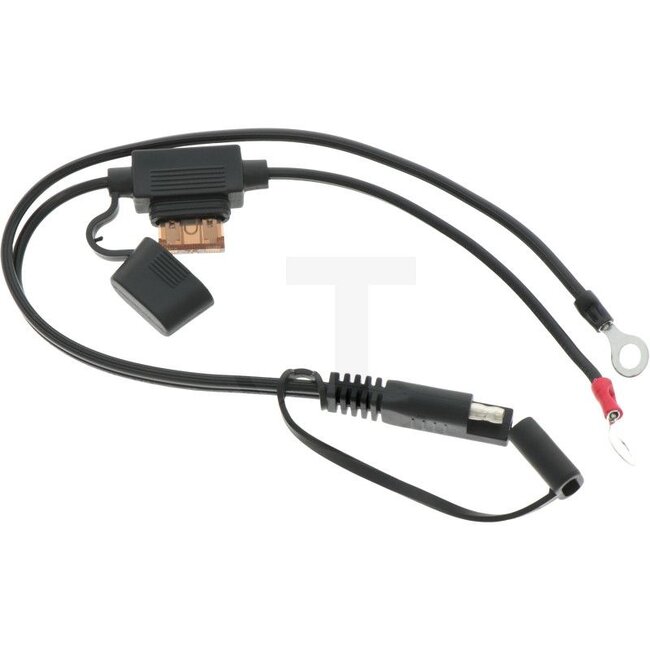 GRANIT BLACK EDITION Ring-Ösen 7,5A für Ladegerät 5850010121 7.5A; for charger 5850010121 - 5850010141 | Total length: 390 mm | To fit: Black Edition charger (5850010121) | Lock: 7.5 A | Plug: SAE-Stecker