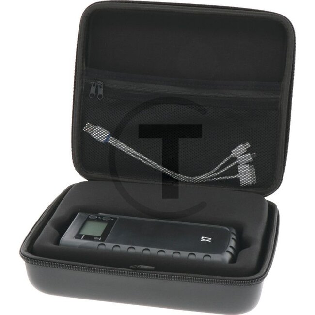 GRANIT Booster X7 - 58500078, X712V | Afmetingen L x B x H: 181 x 95 x 40 mm | Ingang: 15 volt / 1 A | Aanloop- / piekstroom: 250 / 500 A | Capaciteit: 15 Ah | Temp. max.: -20 bis +50 °C | Max uitgangsstroom: 2 (5V) / 10 (12V) A | Oplaadtijd: 6 h | Extra informa