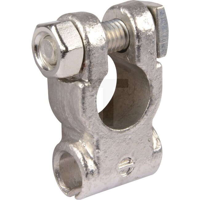 GRANIT Accuklem Min (-) - 50752285061 | Kabeldoorsnede: 35 - 50 mm² | Borings-Ø: 10,2 mm | Pool: 1 (min / - / 15,9 mm) | DIN/ISO: 72332-1 | Materiaal: messing, vertind | Extra informatie: met soldeeraansluiting en aan één zijde te monteren poolschroef