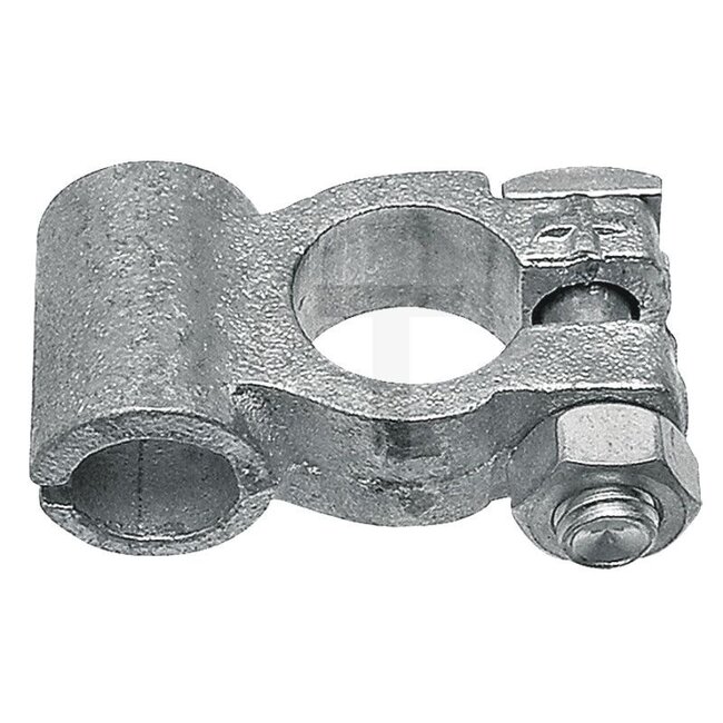 GRANIT Accuklem Plus (+) - 50752285062 | Kabeldoorsnede: 50 - 70 mm² | Borings-Ø: 12,6 mm | Pool: 1 (plus / + / 17,5 mm) | DIN/ISO: 72332-1 | Materiaal: messing, vertind | Extra informatie: met soldeeraansluiting en aan één zijde te monteren poolschroef