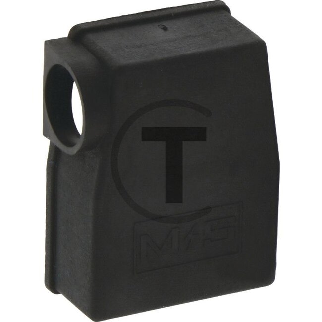 GRANIT Terminal cover Outlet left - 50750281099 | Colour: Black | Dimensions L x W x H: 60 x 46 x 20 mm | Material: PVC | For cable cross section: 10 - 70 mm² | For cable Ø: 17,0 mm