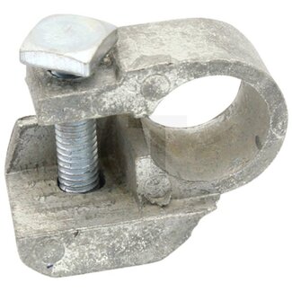 HELLA Battery terminal clamp For negative terminal (-) - Material: Brass, tin-plated, Ford