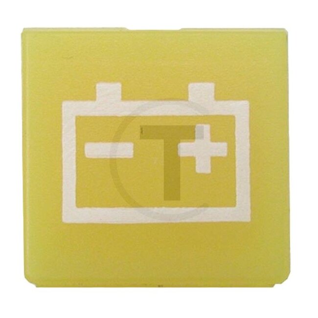 HELLA Schakelaarinzet met symbool - 4559XT 714300201, 9XT714300201 | Kleur: gelb | Passend voor: HELLA Schalter Serien 4570 und 7832 | Uitvoering: geel, accu | Symbool: Batterie
