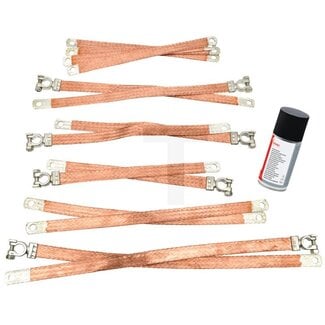 GRANIT Ensemble de câbles de masse, 15 pièces