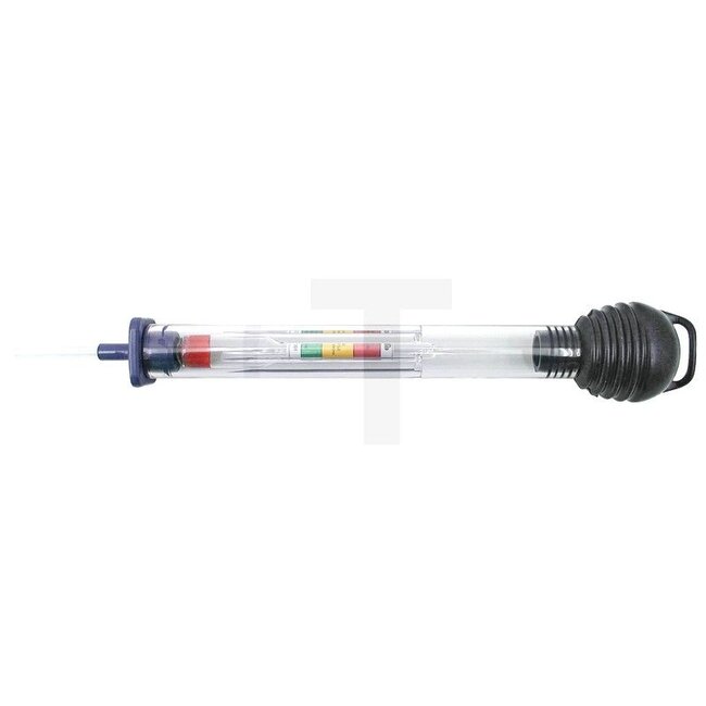 GRANIT Acid syphon Gefo Centra 6300 - 5006300, 00005006300, 000005006300 | Total length: 225 mm | Display: 1.10-1.30 g/ml | Pitch: 0.01 g/ml | Technical data: Intake volume 18 ccm, 3 colour fields | Dimensions: Intake tube length: 45, Scale length: 35 mm | Menke