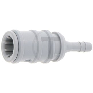 FRÖTEK Koppeling Aquamatik - Kleur: grijs, Slangaansluiting 6 mm, Uitvoering: Water standaard, met ventiel