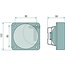 HELLA Arbeitsscheinwerfer-Ecklicht H3 Breitstrahler, 55 W, 12 V, 103 x 103 x 66 mm | 1-34-672-400, G916901020010, 47106801, 1GA996020001