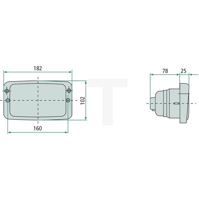 HELLA Arbeitsscheinwerfer Breitstrahler H3, 12 / 24 V, 55 / 70 W, eckig, Einbau | 84814468, G294900110010, 1GB006213111
