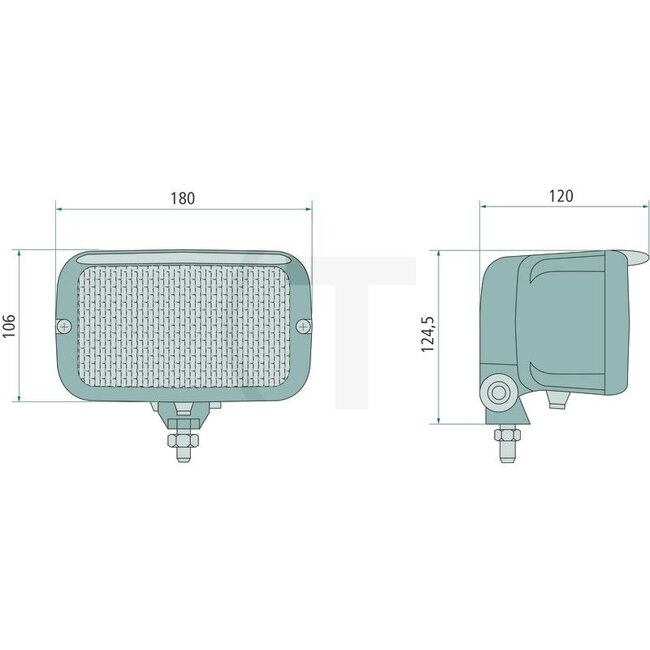 HELLA Werklamp breedstraler H3, 12 / 24 V, 55 / 70 W, staand / hangend | 7076588, 1GB007145101