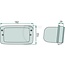 HELLA Work lamp spotlight H3, 12 / 24 V, square, 182 x 102 x 95 mm, built-in | 1-40-172-011, 1GB996080021