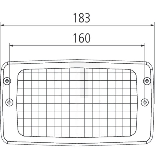 GRANIT Arbeitsscheinwerfer LED - 7070010292, 1-40-172-011, G294900110010, G312900113020, G312900113010, G260900020070, G246900020010, G246900020040, X830160120010, CX Serie, 47107239, 9837139, 04434891 | Nennspannung: 12 / 24 V | Form: eckig | Abmessungen B x H