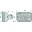 HELLA Werklamp breedstraler H3, 12 / 24 V, 35 / 70 W, vierkant, hangend | 1-40-179-002, 1-40-179-003, 1GA006875001