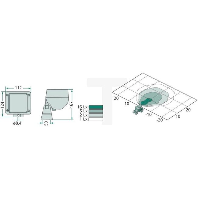HELLA Arbeitsscheinwerfer - 4551GA 996083011, 1-40-179-002, 1-40-179-003, 1GA996083011, 1GA 996 083-011 | Nennspannung: 12 / 24 V | Form: eckig | Abmessungen B x H x T: 112 x 124 x 167 mm | Lichtfunktion: Nahfeld-Ausleuchtung | Leuchtmittel: H3 | Material: Gehä