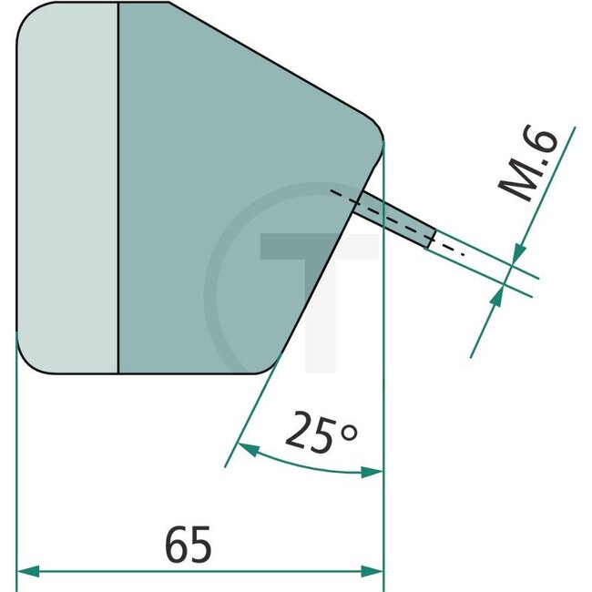 GRANIT Blink-Positionsleuchte rechteckig rechts gelb, weiß P21W, R5W - 3057635R91, 3057565R91, 3058706R91