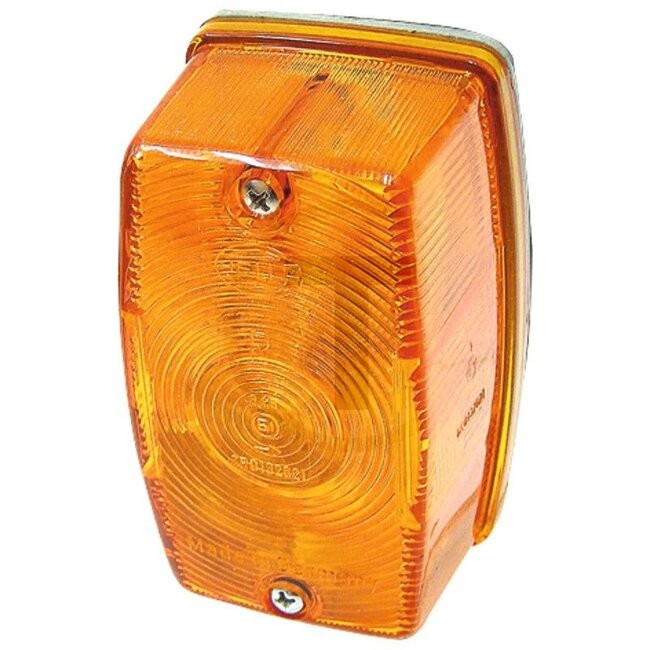 HELLA Indicator light Left - 4552BA 002324011, 3131223R91, 2BA002324011, 2BA 002 324-011, 06217169 | Bulb: 12V21WK / P21W | Colour: Lens: yellow | Attachment: Front, side | Width: 70 mm | Form: Rectangular | Height: 114 mm | Dimensions W x H x D: 70 x 50 x 114
