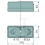 HELLA Rücklicht 170 x 75 x 64 mm, Lochabstand 70 mm, M5, 12 / 24 V | 259816A1, 177239A2, 1-34-176-047, 1-34-176-048, 1-40-176-008, 2VA998531031