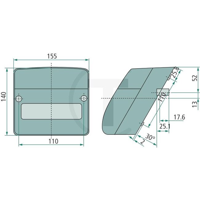 HELLA Achterlicht links gatafstand 110 mm, 12 V | 1-34-676-002, 47106816, 2SE996030011