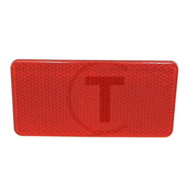 Cobo Reflectors - 2270602410000, 1084940 | Colour: Red | Width: 80 mm | Form: Rectangular | Height: 44 mm | Material: Plastic | Material thickness: 5 mm | Mounting type: Bonded