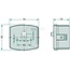 HELLA Knipper-breedtelicht rechts 95 x 85 x 54 mm, 12V21WK / R21W Claas | 9EL118614-021