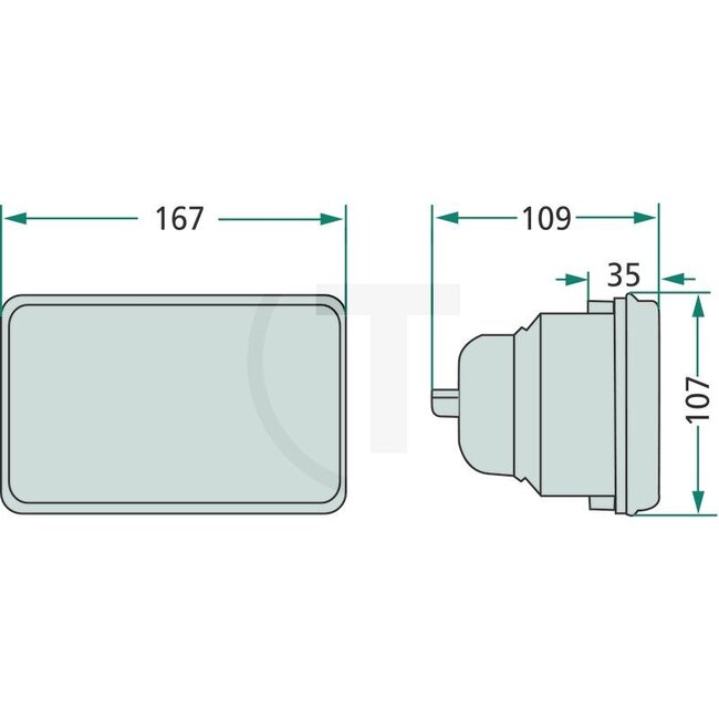 HELLA Hauptscheinwerfereinsatz links und rechts 164 x 103 mm, H4, 12 / 24 V | 1333291C1, 1AB003177001