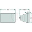 HELLA Inzet voor koplamp links en rechts 164 x 103 mm, H4, 12 / 24 V | 1333291C1, 1AB003177001