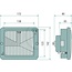 GRANIT Koplamp links / rechts 12 / 24 V, R2, T4W, glas 128 x 123 mm, inbouw | 3404170R94, 3140022R92, 3140023R91
